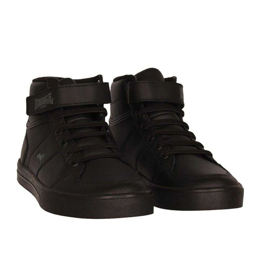 Lonsdale Childrens/Kids Canons Sneakers / Black/Charcoal
